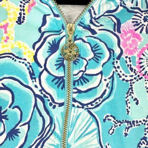 Lilly Pulitzer UPF 50+ Skipper Popover Bali Blue Once Upon A Tide Size XS - Picture 5 of 11